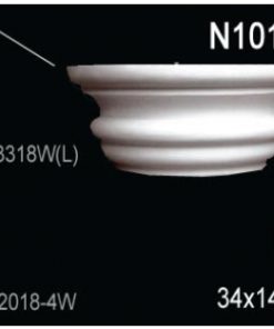 Капитель Перфект N1018-1W 340х140х340